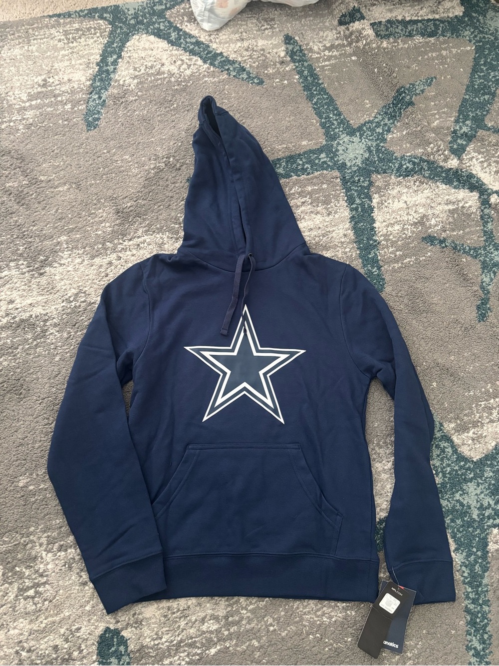 Fanatics  Dallas Cowboy Navy Hoodie with White Star Logo